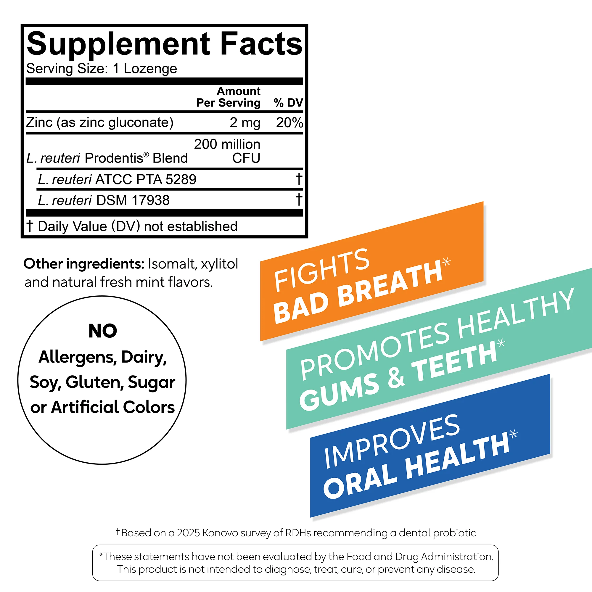 BioGaia Prodentis® Fresh Breath - Probiotic Lozenges w/ Zinc - Image 10