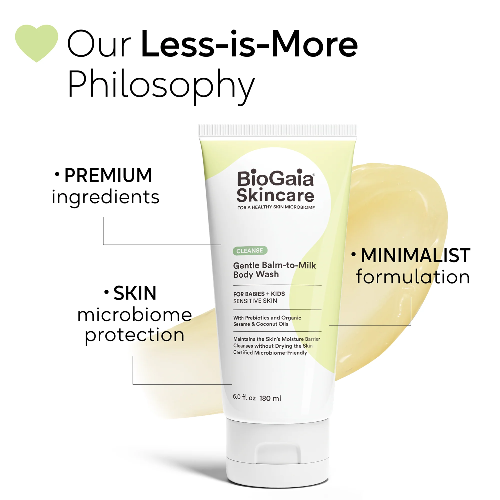BioGaia Gentle Balm-to-Milk Body Wash - Image 3