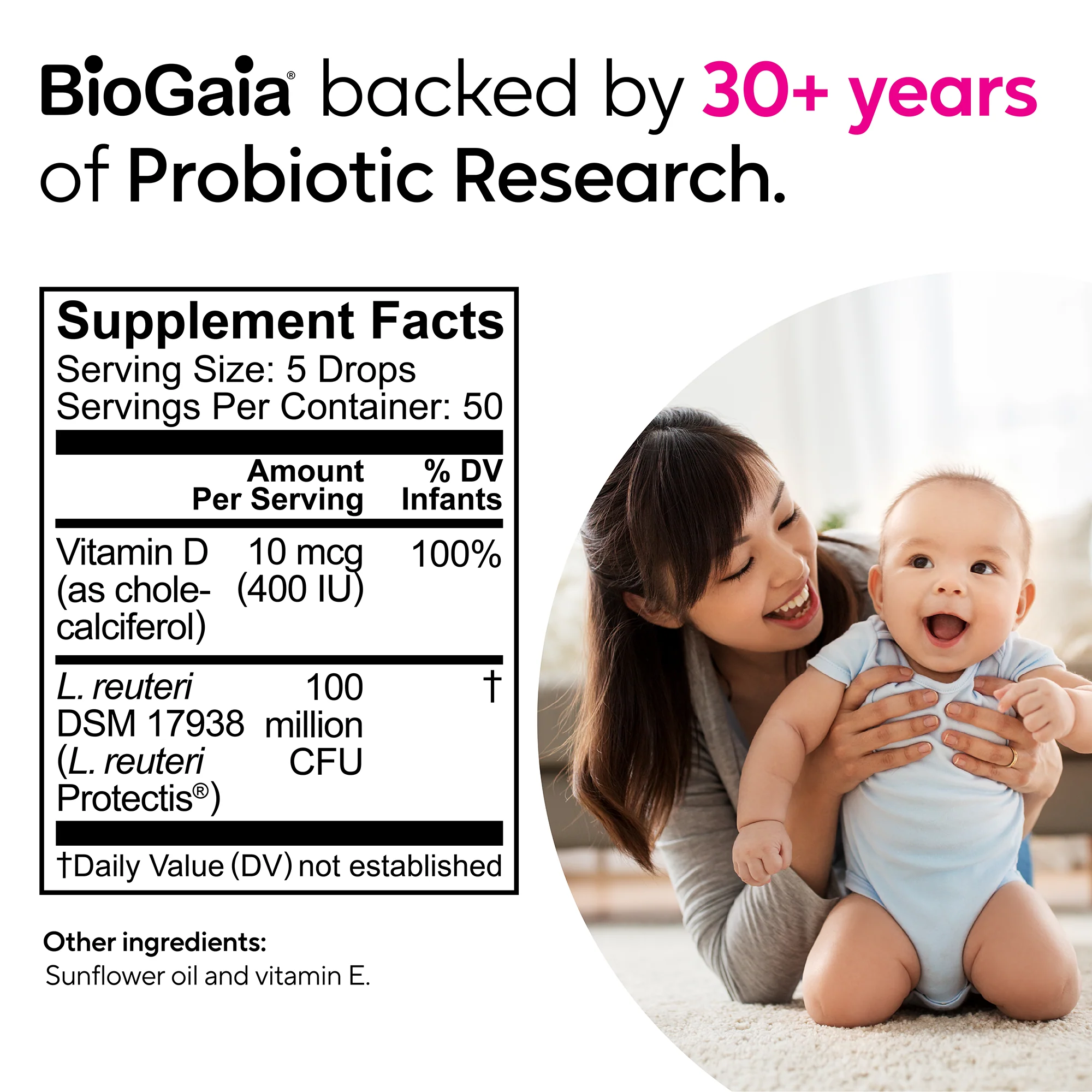BioGaia Protectis® BABY with Vitamin D - Probiotic Drops - Image 8